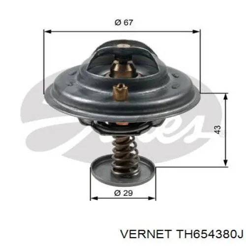 TH6543.80J Vernet termostato, refrigerante