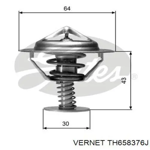 TH6583.76J Vernet termostato