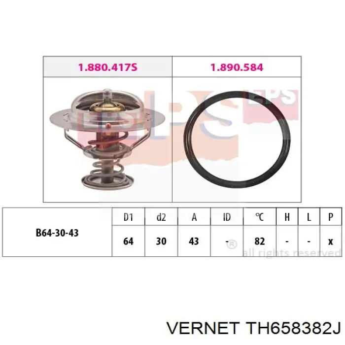 Termostato TH658382J Vernet