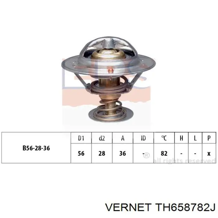 TH658782J Vernet termostato