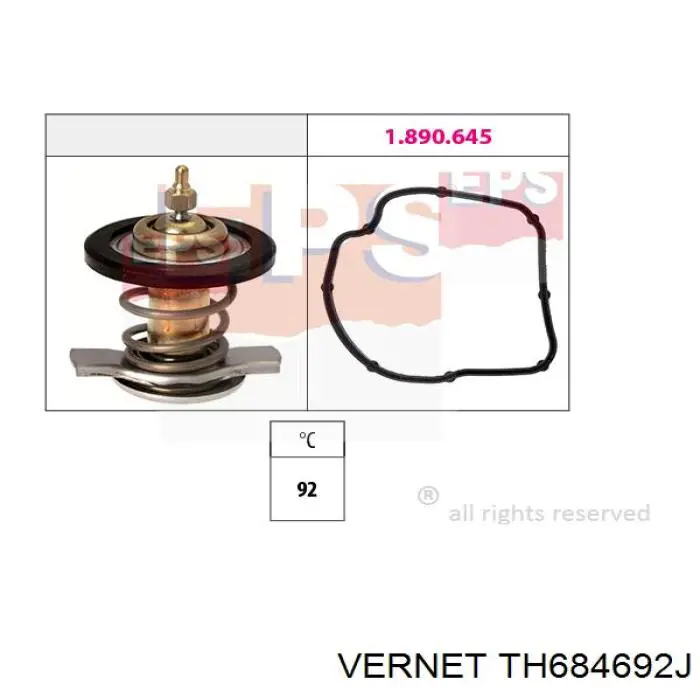 TH6846.92J Vernet termostato