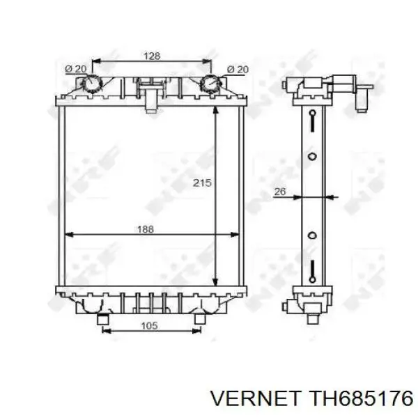 Termostato Vernet TH685176 precio, desde 15,50 EUR