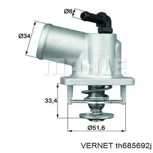 Termostato, refrigerante VERNET TH685692J