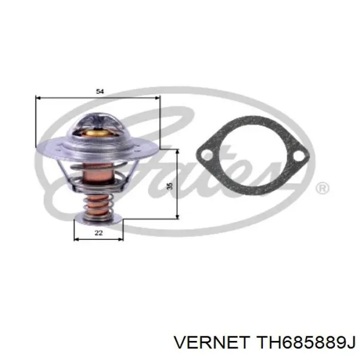 TH6858.89J Vernet termostato