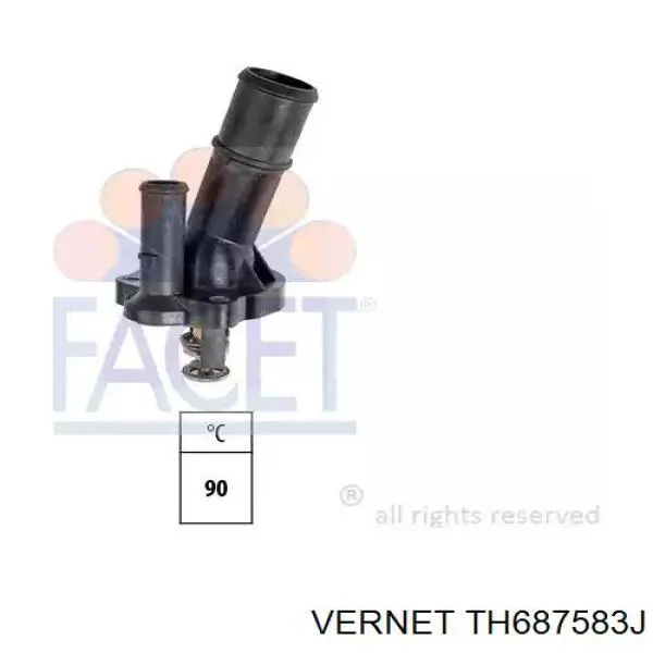 Caja termostato Vernet TH687583J