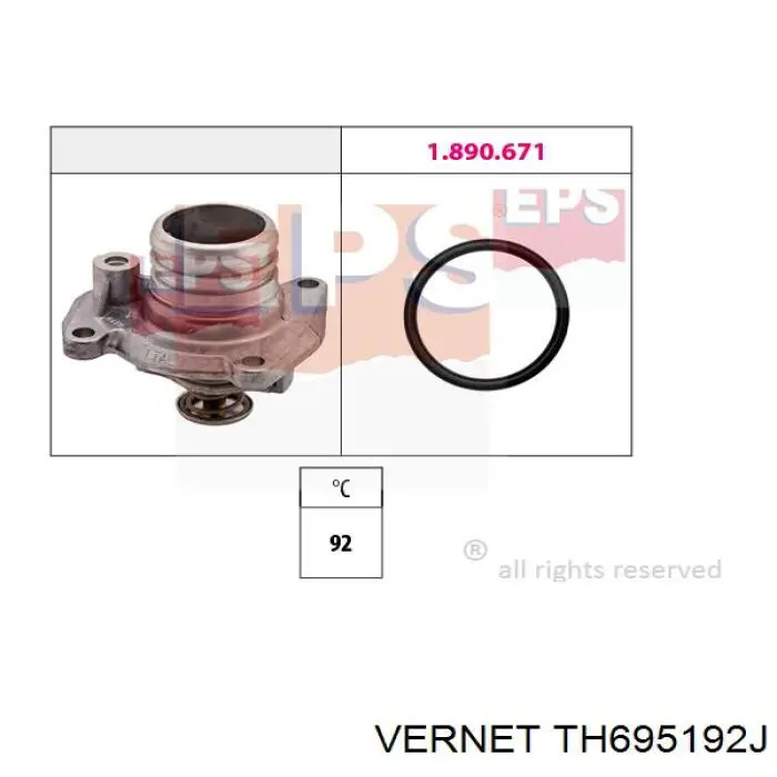 TH695192J Vernet termostato