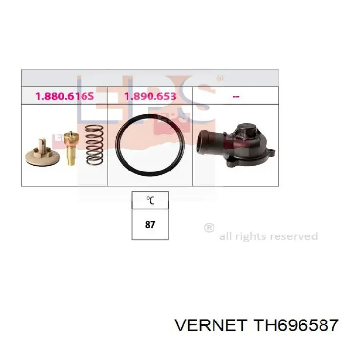 Termostato TH696587 Vernet
