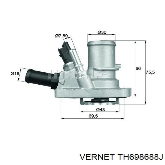 Termostato Vernet TH698688J precio, desde 21,00 EUR