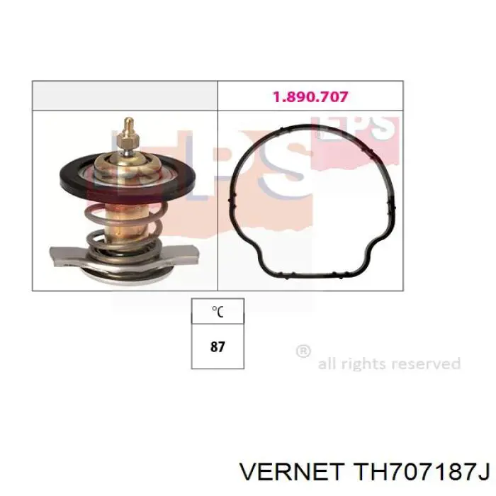 TH7071.87J Vernet termostato