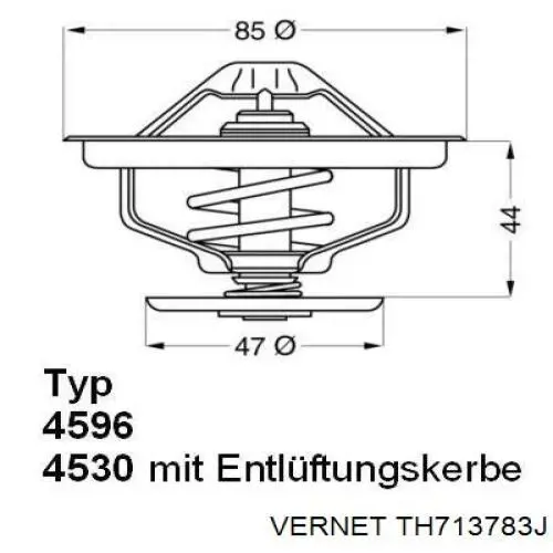 TH7137.83J Vernet termostato, refrigerante