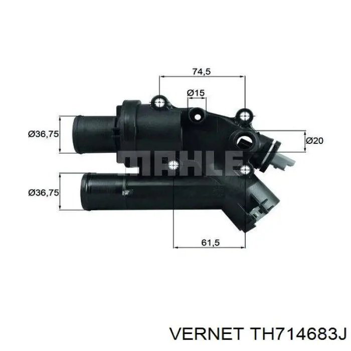 Carcasa del termostato Vernet TH714683J precio, desde 40,28 EUR