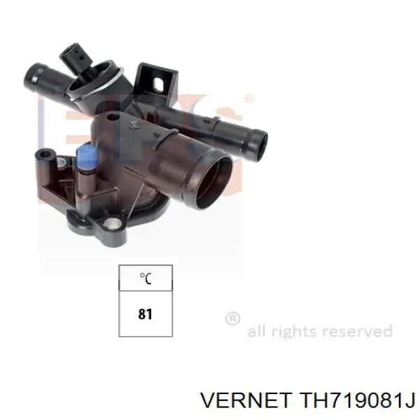 Termostato Vernet TH719081J precio, desde 32,52 EUR
