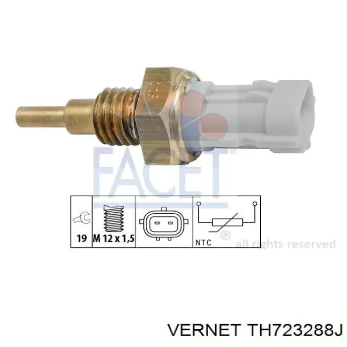 Termostato TH723288J Vernet