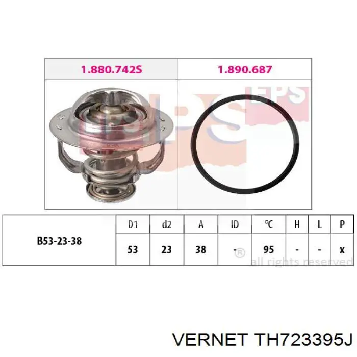 Comprar TH723395J Vernet Termostato
