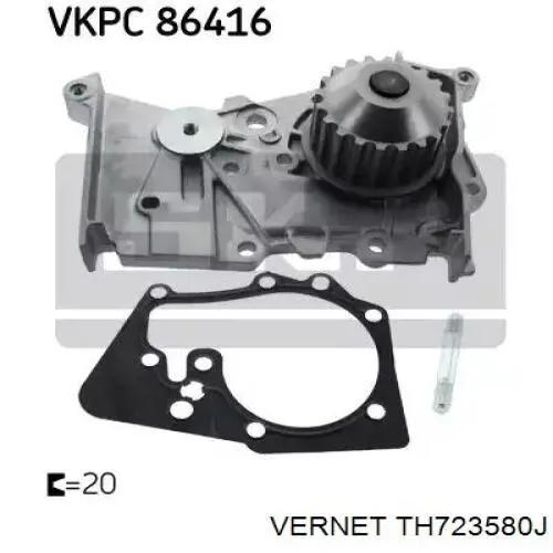 Carcasa del termostato Vernet TH723580J precio, desde 82,51 EUR