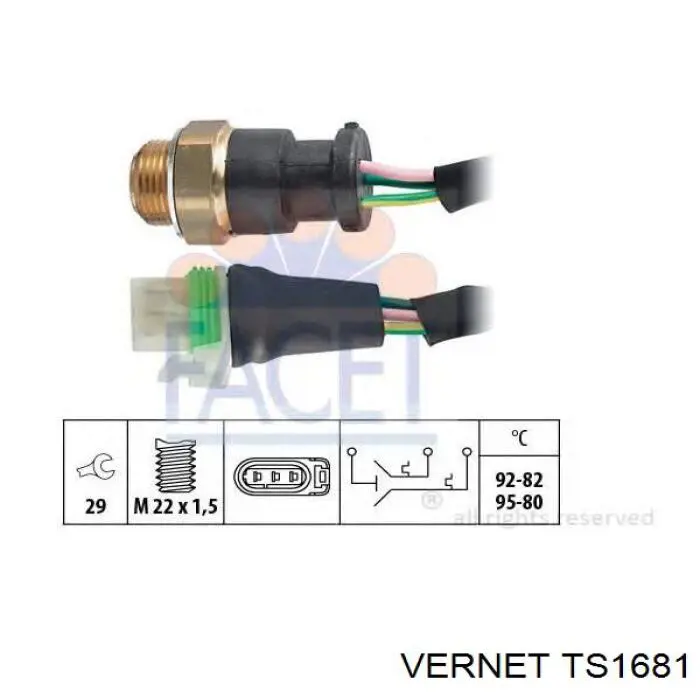 Sensor de temperatura 37080 FAE