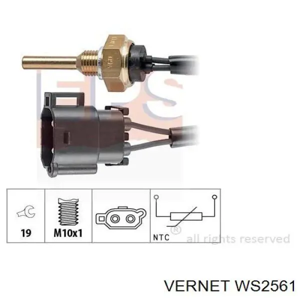 WS2561 Vernet sensor de temperatura del refrigerante