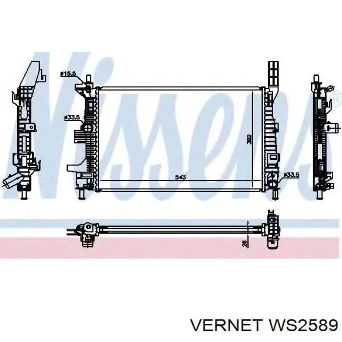 Sensor de temperatura WS2589 Vernet
