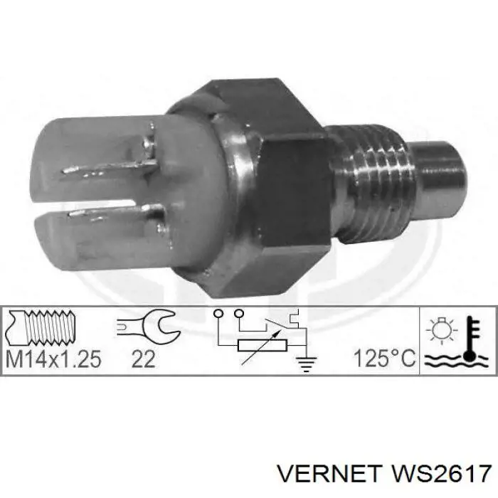 WS2617 Vernet sensor de temperatura del refrigerante
