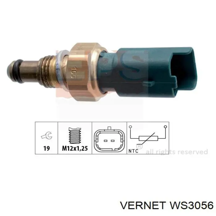 Comprar WS3056 Vernet Sensor de temperatura de agua