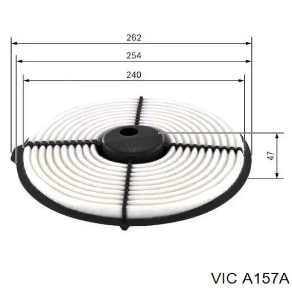 A157A Vic filtro de aire