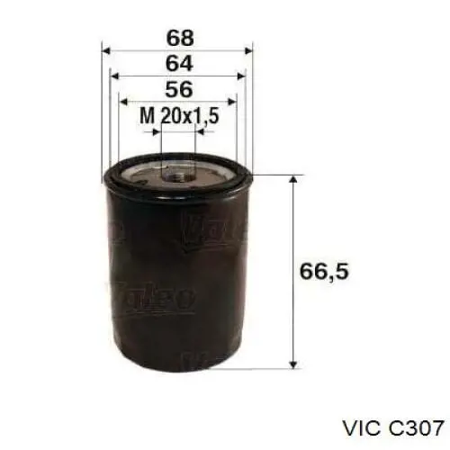 C307 Vic filtro de aceite