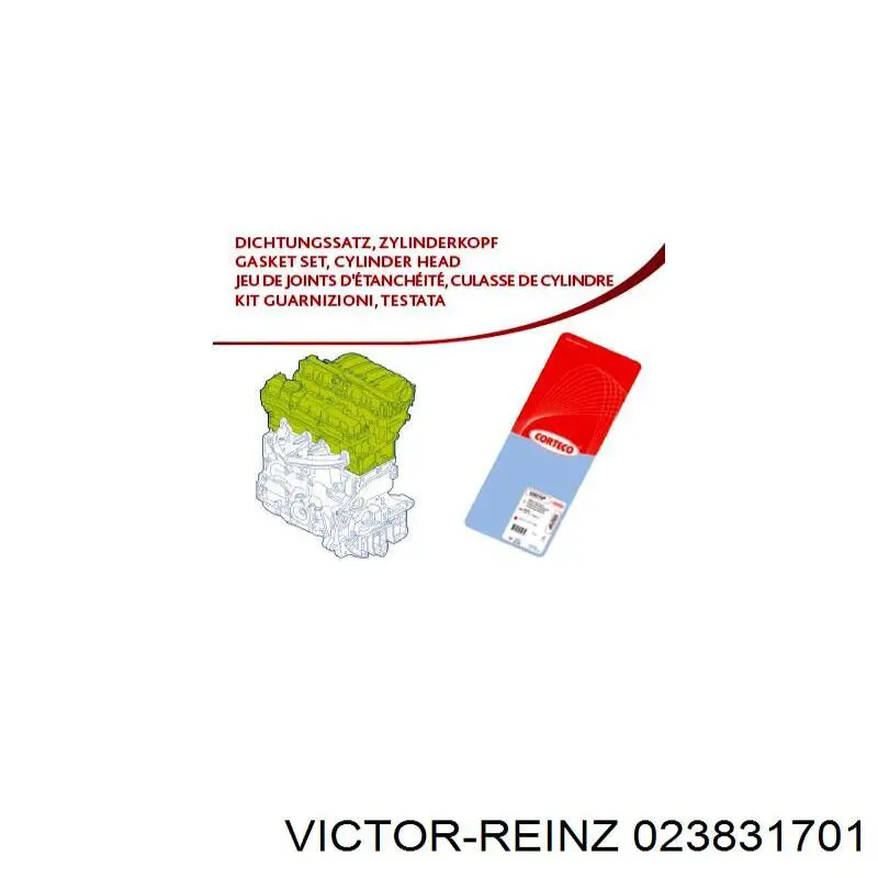 Comprar 023831701 Victor Reinz Juego de juntas superiores de motor