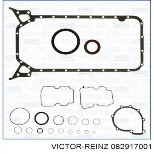 082917001 Victor Reinz Kit de juntas, motor, inferior
