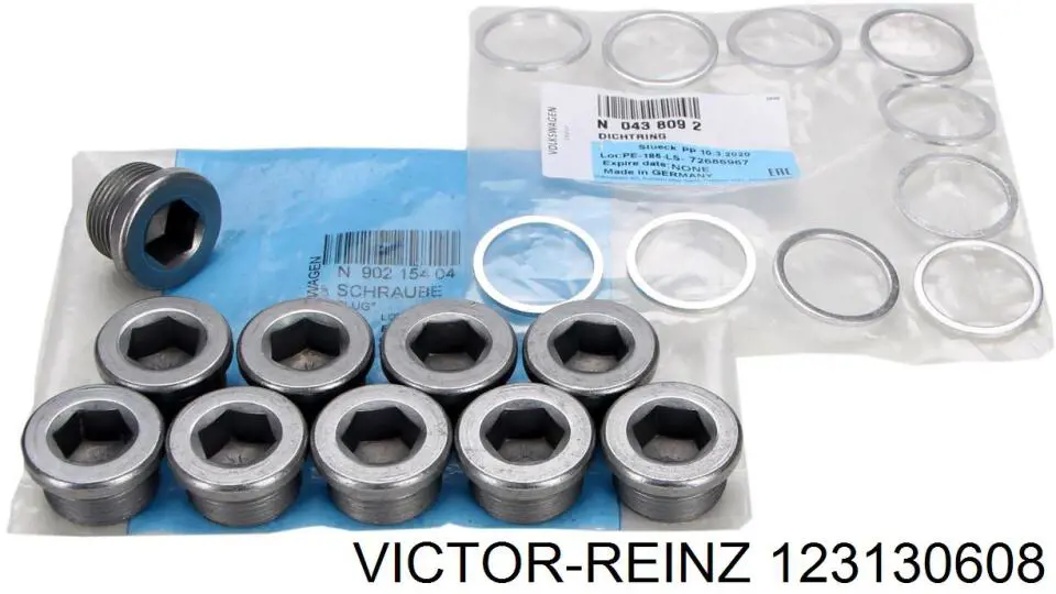 12-31306-08 Victor Reinz sello de aceite de valvula (rascador de aceite Entrada/Salida Kit De Motor)