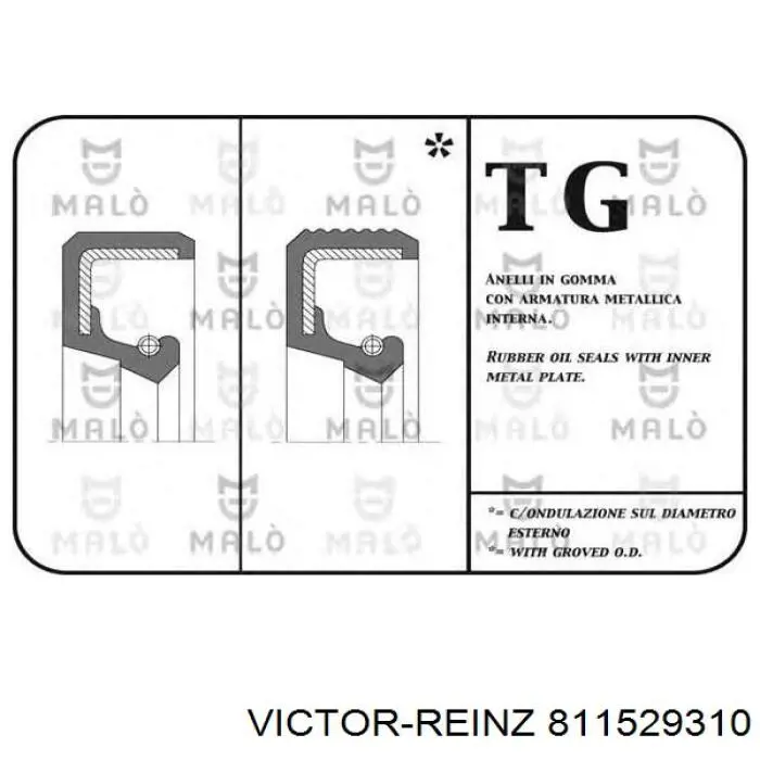 Retén del vástago del cambio de la caja de cambios Victor Reinz 811529310 precio, desde 3,72 EUR