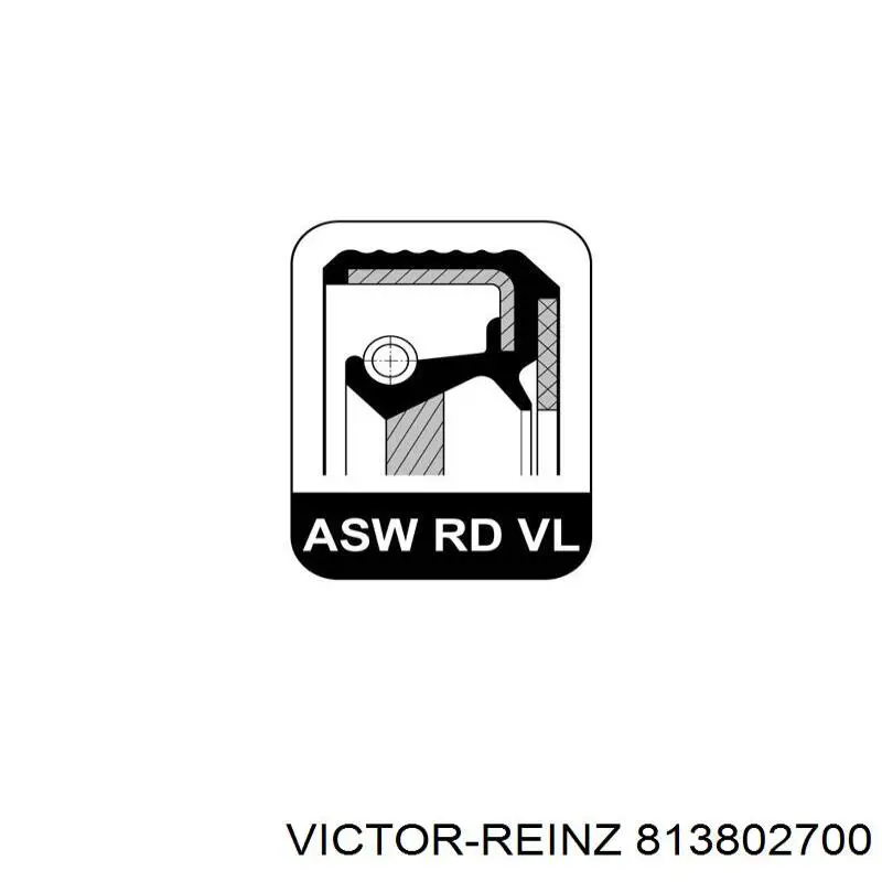 Comprar 813802700 Victor Reinz Retén del semieje delantero derecho