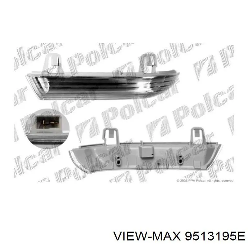 Luz intermitente de espejo retrovisor izquierdo 1KD949101B VAG