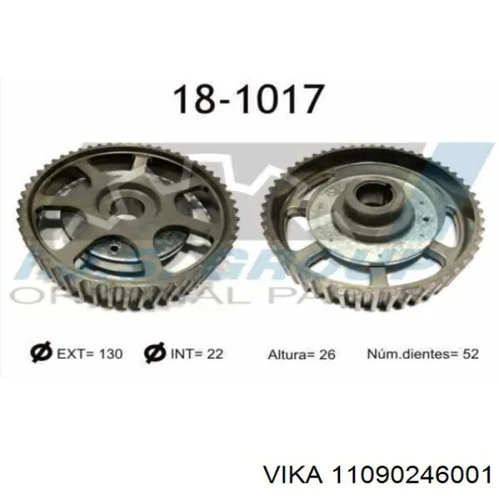 Ajustador árbol de levas  Vika 11090246001 precio, desde 15,86 EUR
