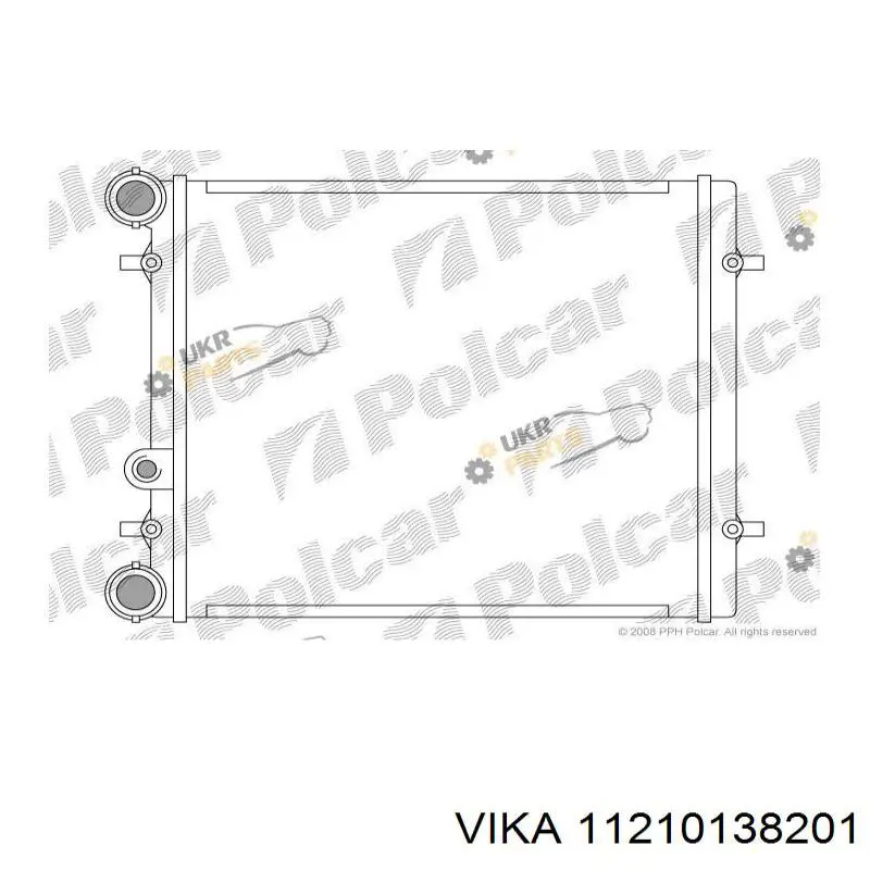 0530170013 Abakus radiador refrigeración del motor