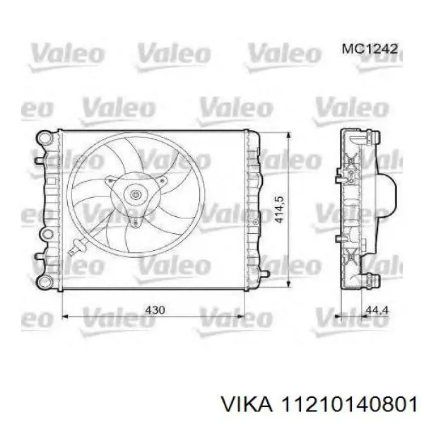 6Q0121201BT VAG Refrigeración del motor