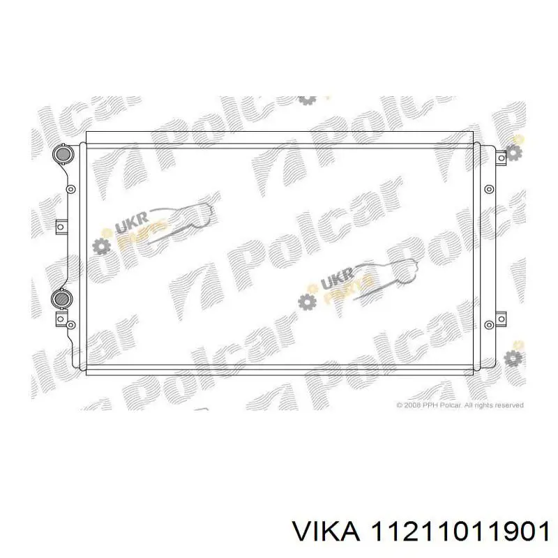 RA65280Q Signeda radiador refrigeración del motor