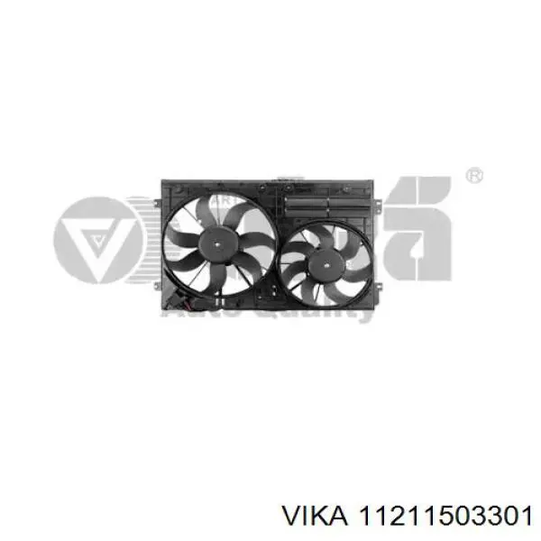 11211503301 Vika Ventilador eléctrico de refrigeración completo izquierdo (motor y hélice)