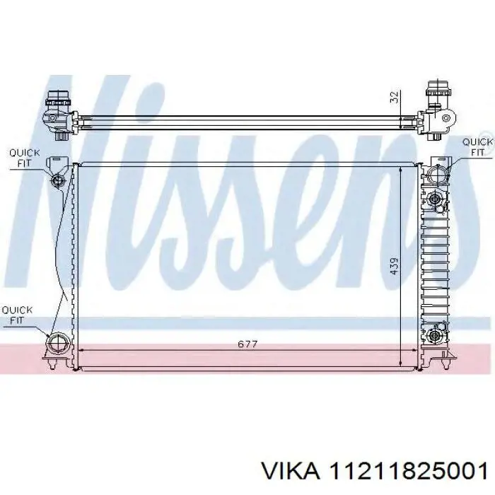 4F0121251AG VAG radiador refrigeración del motor