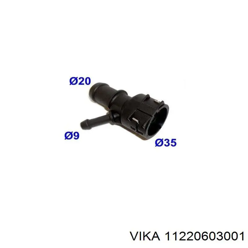 Acoplamiento del radiador de refrigeración Vika 11220603001 precio, desde 2,37 EUR