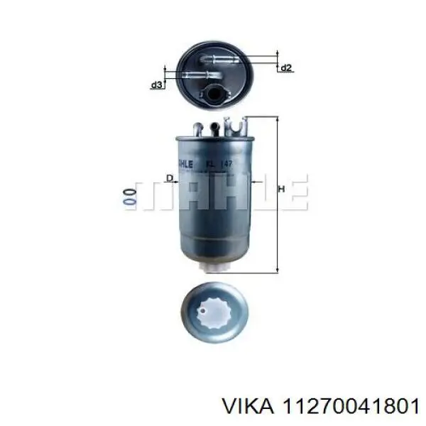 Comprar 11270041801 Vika Filtro diesel