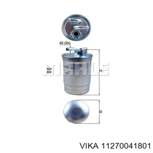 Filtro combustible Vika 11270041801 precio, desde 13,31 EUR