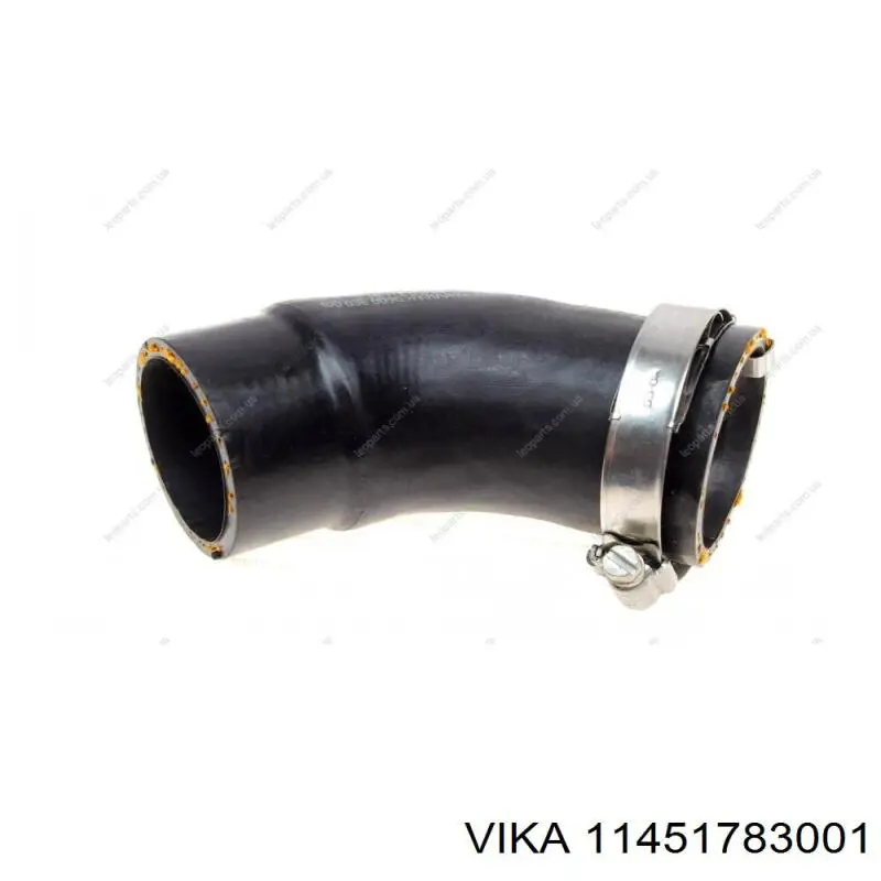 09735 Metalcaucho tubo flexible de aire de sobrealimentación superior izquierdo