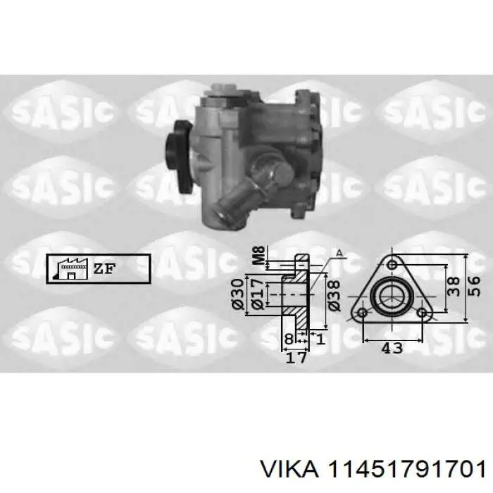 Bomba de dirección asistida  Vika 11451791701 precio, desde 60,98 EUR