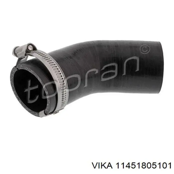 Tubo flexible de aire de sobrealimentación inferior para Volkswagen Tiguan (BW)