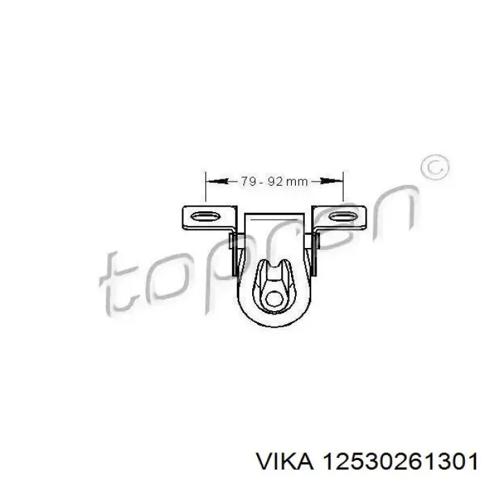 Soporte, silenciador Ford Fiesta JH, JD