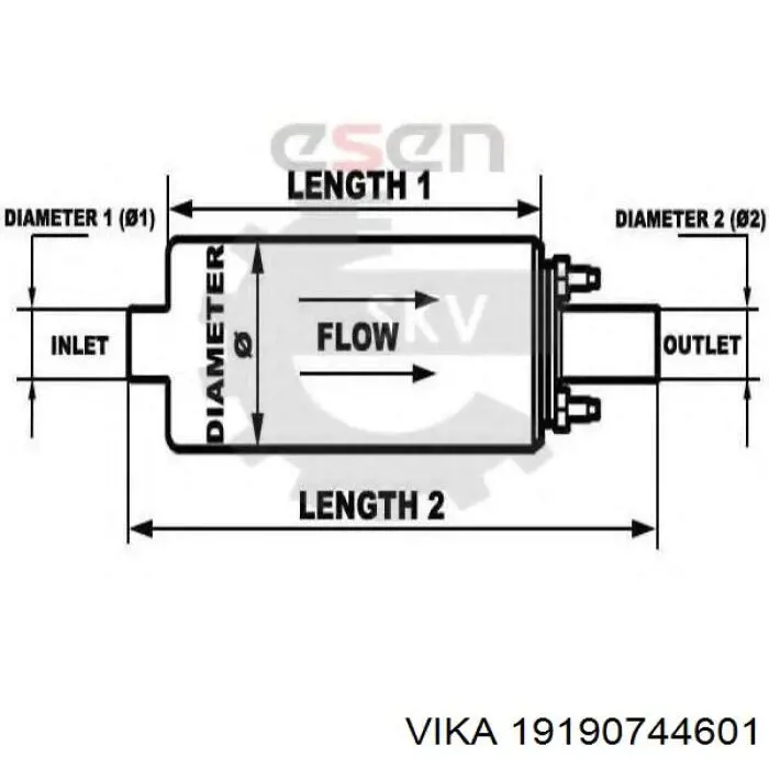 Módulo alimentación de combustible  Vika 19190744601 precio, desde 127,66 EUR