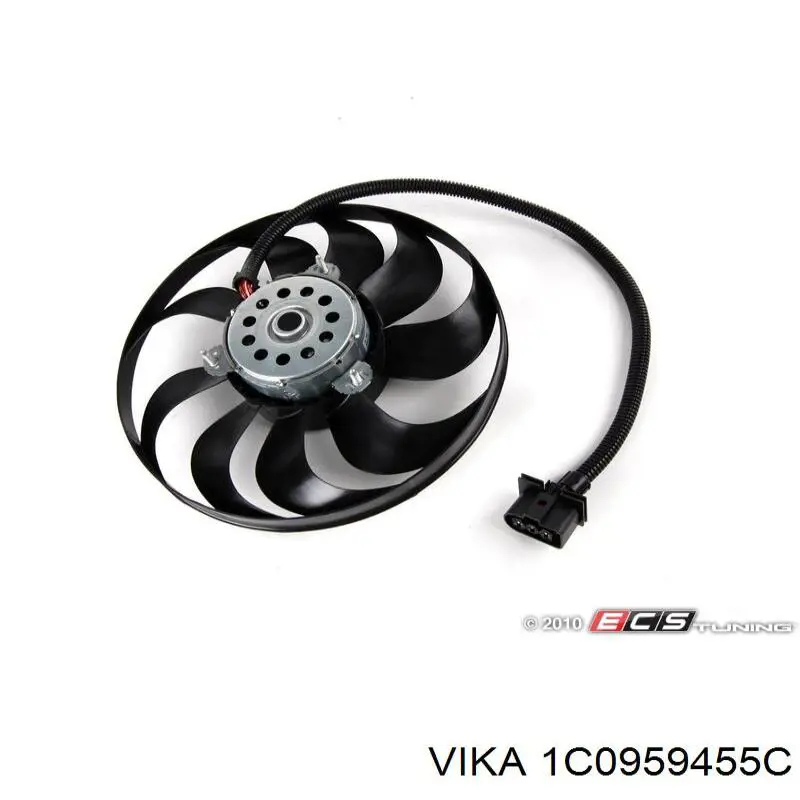 1C0959455C Vika ventilador (rodete +motor refrigeración del motor con electromotor derecho)