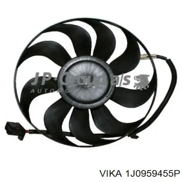 1J0959455P Vika ventilador (rodete +motor refrigeración del motor con electromotor completo)