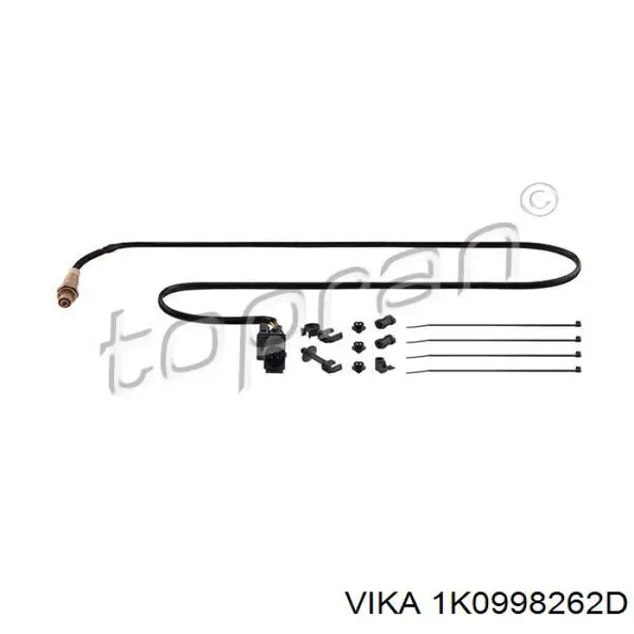 1K0998262D Vika sonda lambda sensor de oxigeno para catalizador