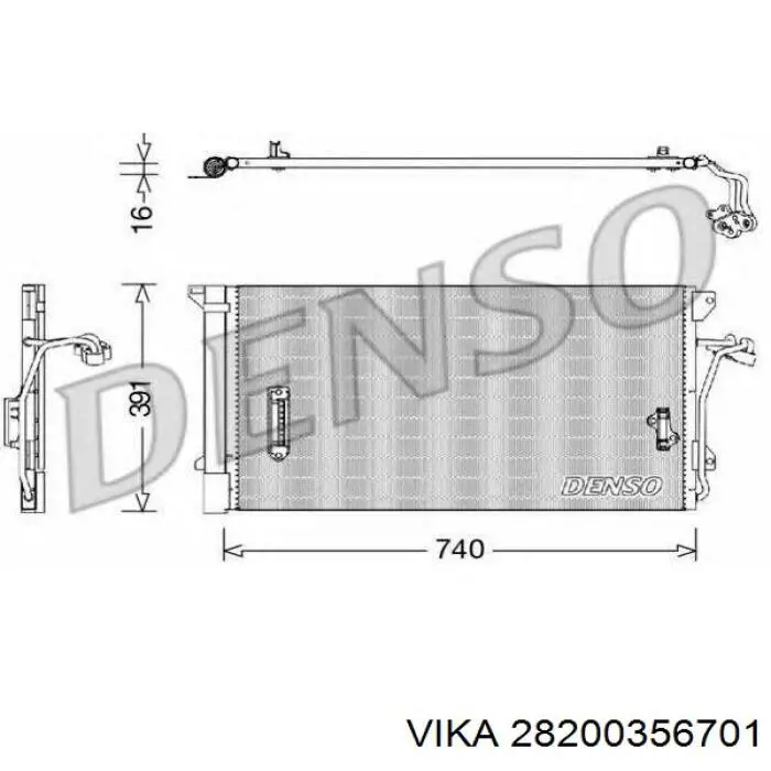 Aire acondicionado capacitor VAG 7L0820411E precio, desde 49,37 EUR